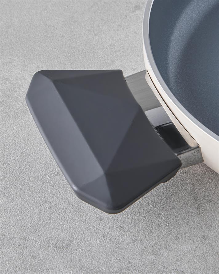 Prego CeraWell Seramik Kapaklı Sahan 20 cm Krem