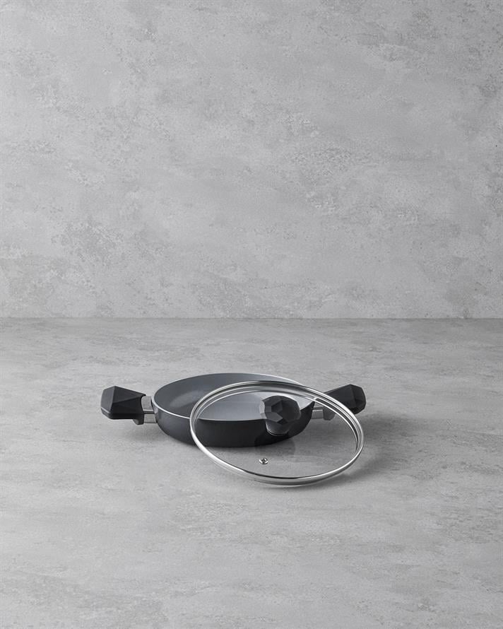 Prego CeraWell Kapaklı Sahan 20 cm Siyah