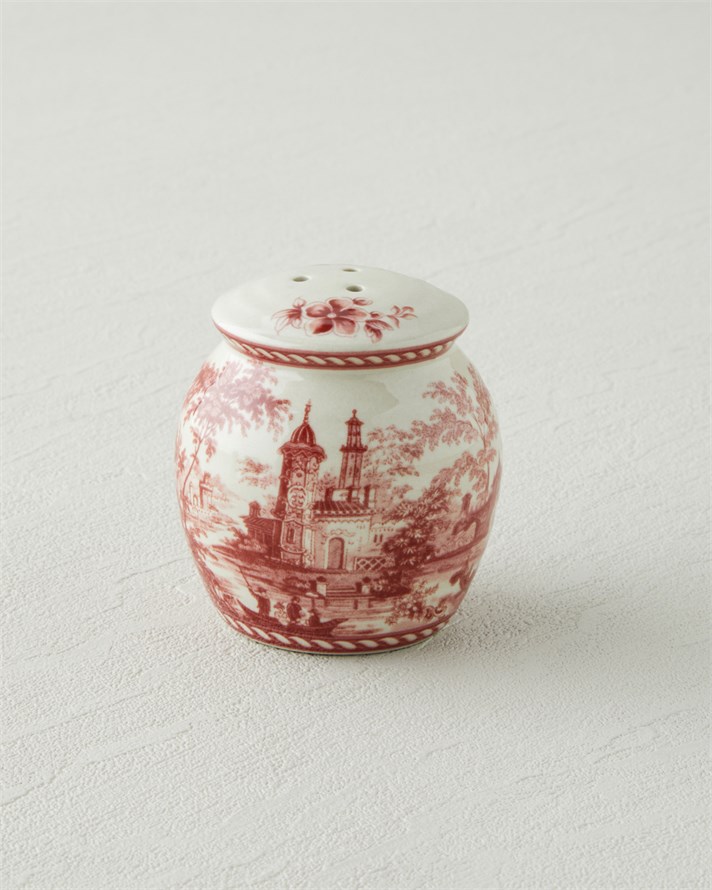 Preston Stoneware 2li Tuzluk - Biberlik 13,5x7x7 cm Bordo