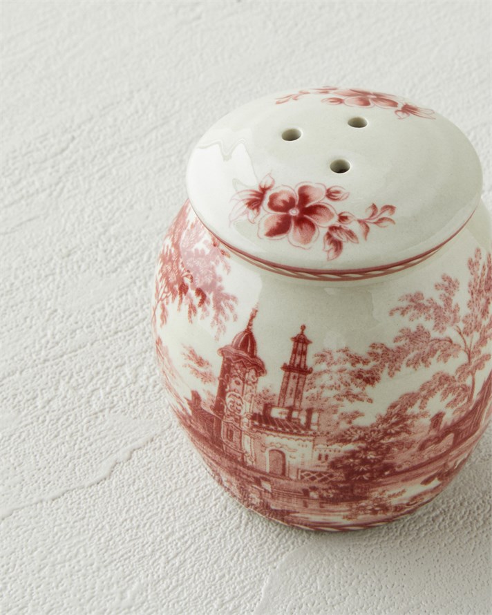 Preston Stoneware 2li Tuzluk - Biberlik 13,5x7x7 cm Bordo