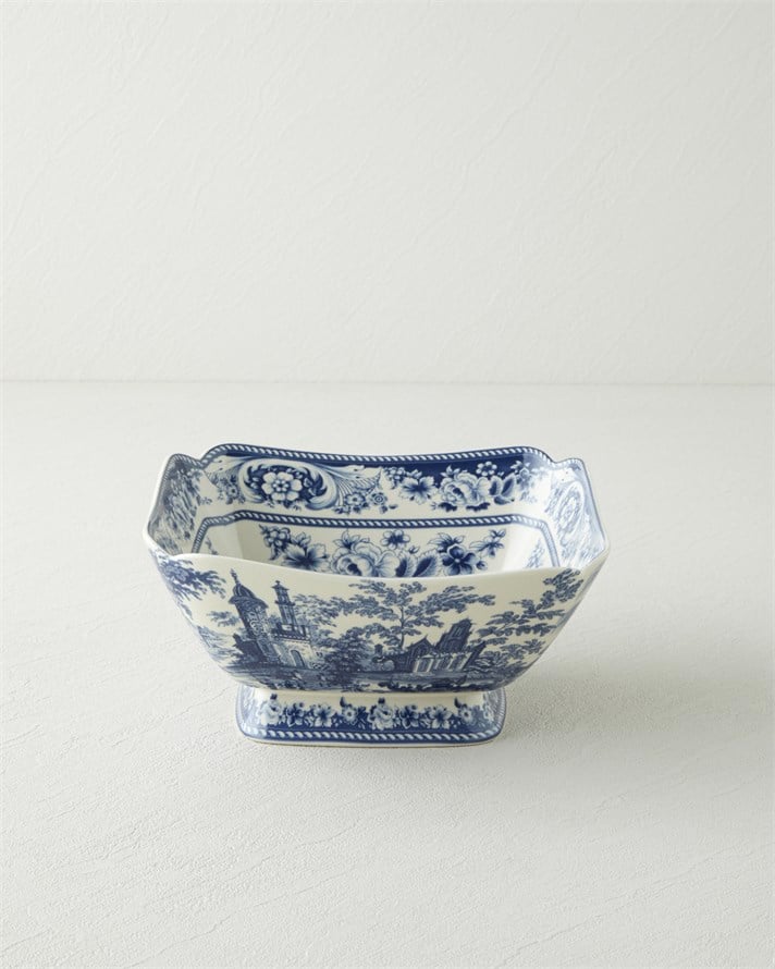 Preston Stoneware Sunumluk 21,5x20,5x10 cm Lacivert