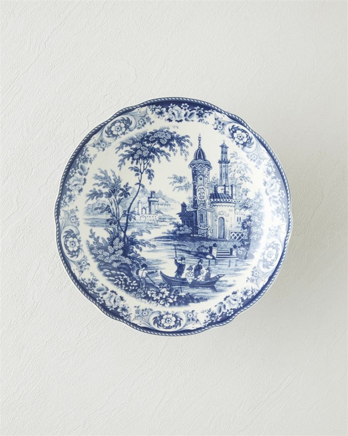 Preston Stoneware Sunumluk 24,5x24,5x8,5 cm Lacivert