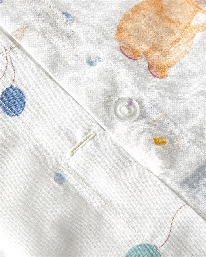 Pretty Bunny Pamuklu Bebe Nevresim Takımı Mavi