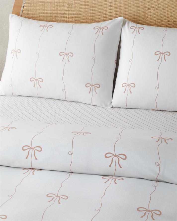 Pretty Charm Kolay Ütülenir Çarşaflı Tek Kişilik Nevresim Takımı 160x220 cm Pudra