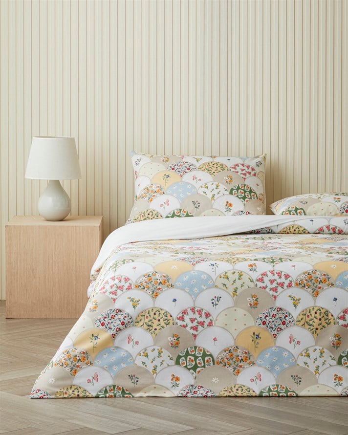 Pretty Loop Kolay Ütülenir Çarşaflı Tek Kişilik Nevresim Takımı 160x220 cm Sarı-Yeşil