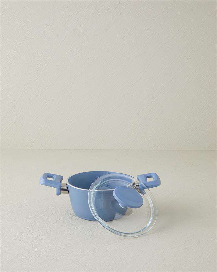 Pretty Premium Mini Tencere 14 cm Mavi