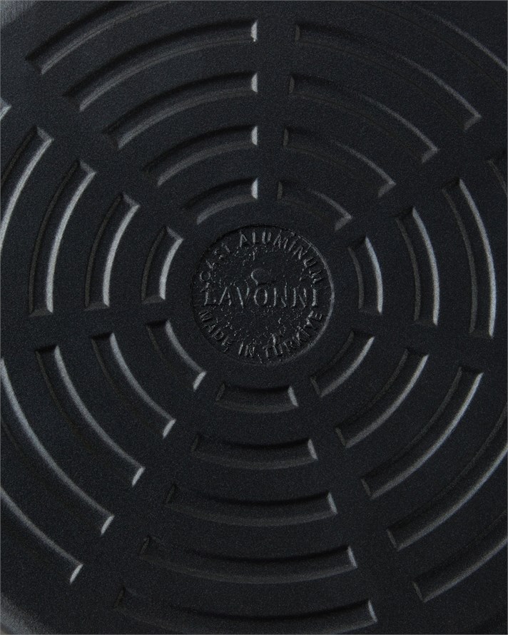 Prime Expert Premium Döküm Kapaklı Sahan 22x4 cm Siyah - Gri