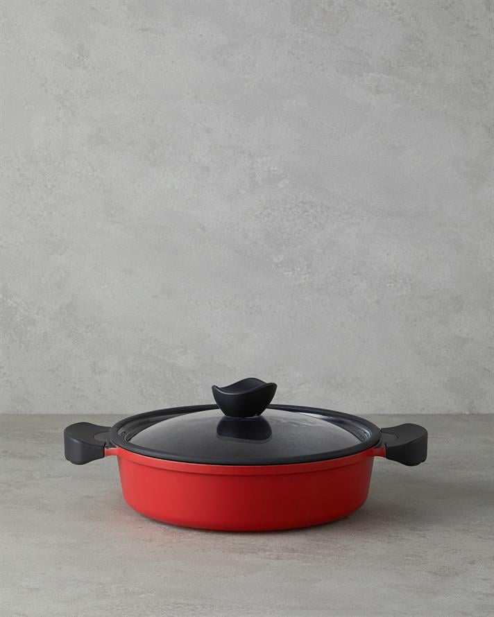 Prime Red Love Döküm Derin Tencere Kırmızı