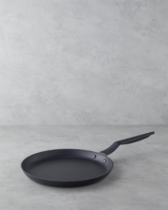 Pro Grade Premium İndüksiyon Tabanlı Krep Tava 30 cm Siyah