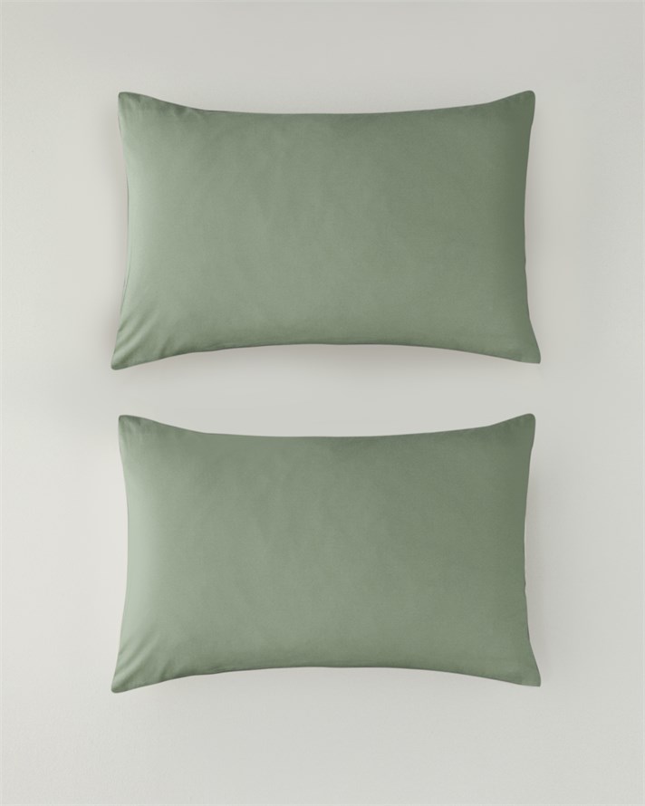 Pure %100 Pamuklu 2li Yastık Kılıfı 50x70 cm Çağla Yeşili
