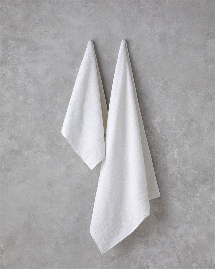 Pure Basic Pamuk Yüz Havlusu 50x90 cm Beyaz