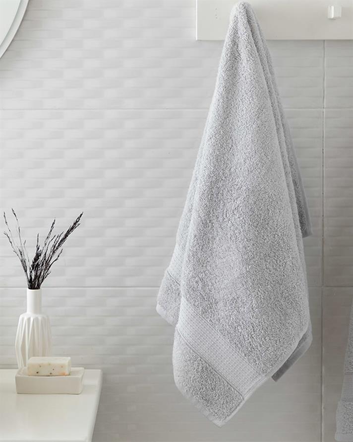 Pure Basic Pamuk Yüz Havlusu 50x90 cm Gri