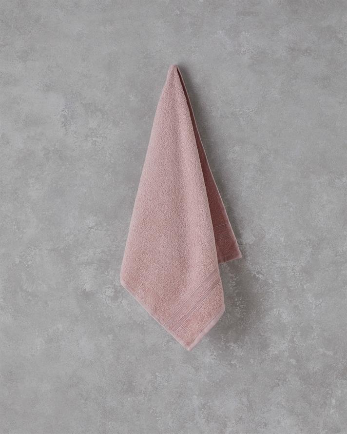 Pure Basic Pamuklu Yüz Havlusu 50x90 cm Açık Pembe