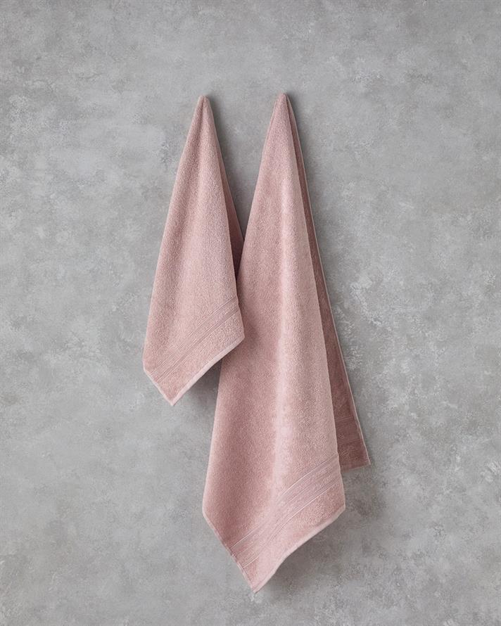 Pure Basic Pamuklu Yüz Havlusu 50x90 cm Açık Pembe