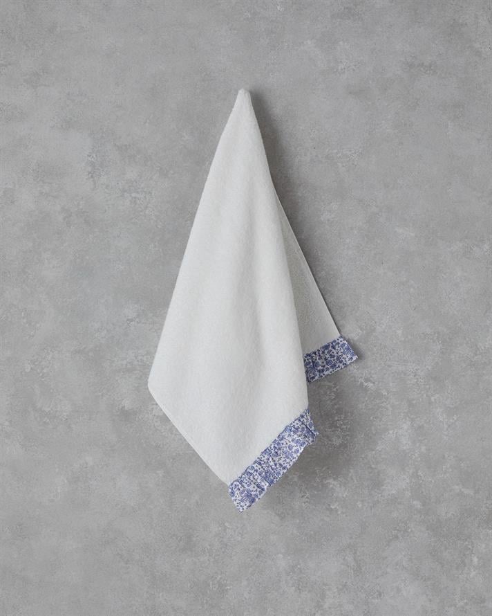 Pure Flowers Pamuklu Yüz Havlusu 50x80 cm Ekru