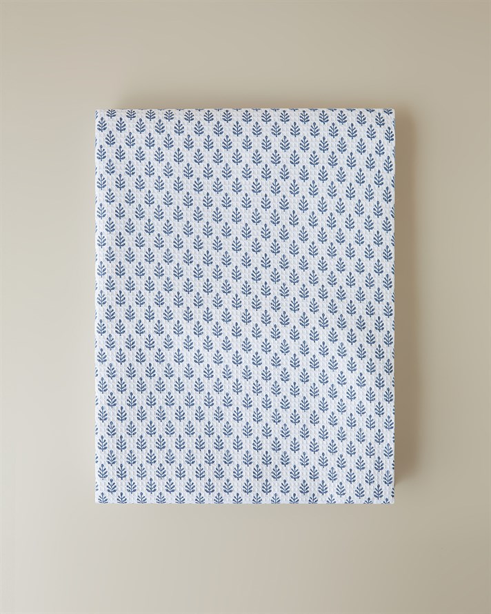 Pure Leaves Ecosoft Çift Kişilik Pike 200x220 cm Mavi