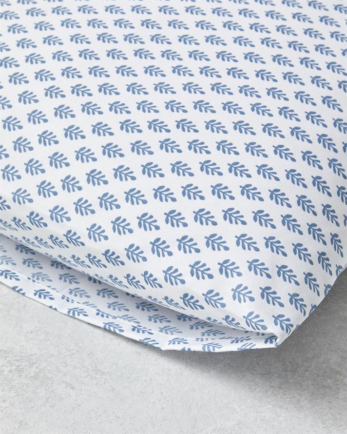 Pure Leaves Kolay Ütülenir 2li Yastık Kılıfı 50x70 cm Mavi