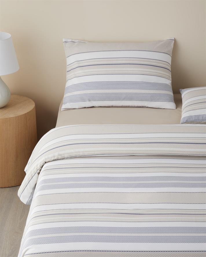 Pure Line Kolay Ütülenir Çift Kişilik Nevresim Takımı 200x220 cm Bej