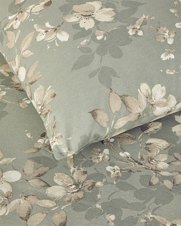 Pure Magnolia Kolay Ütülenir Tek Kişilik Çarşaflı Nevresim Takımı Yeşil