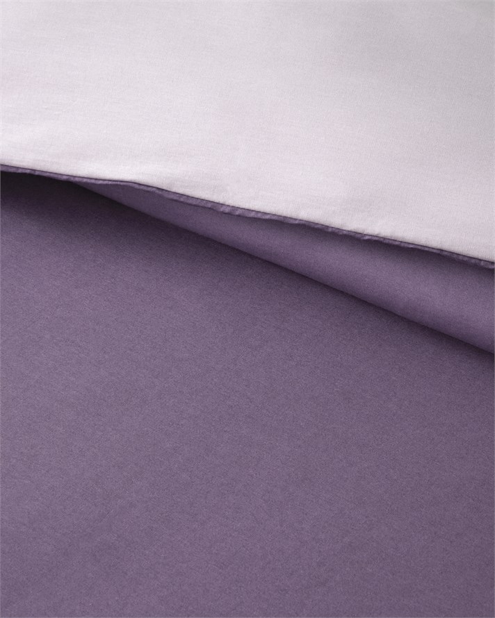 Pure Pamuk Çift Kişilik Nevresim 200x220 cm Toz Pembe-Mürdüm