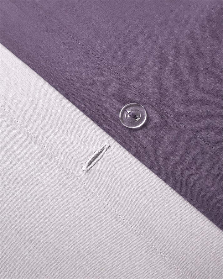Pure Pamuk Tek Kişilik Nevresim 160x220 cm Toz Pembe-Mürdüm