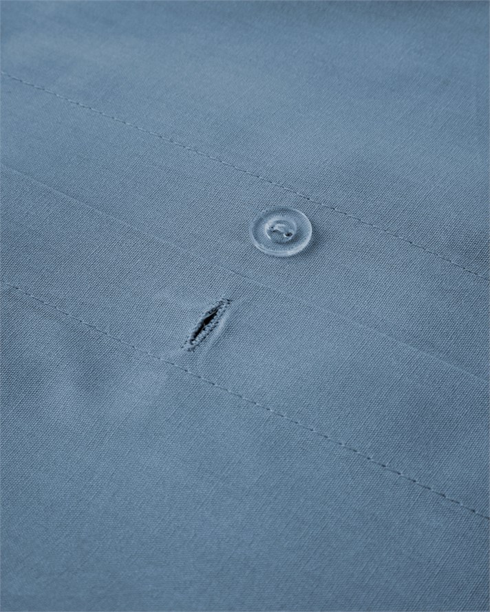 Pure Pamuk Tek Kişilik Çarşaflı Nevresim Takımı 160x220 cm Koyu Mavi
