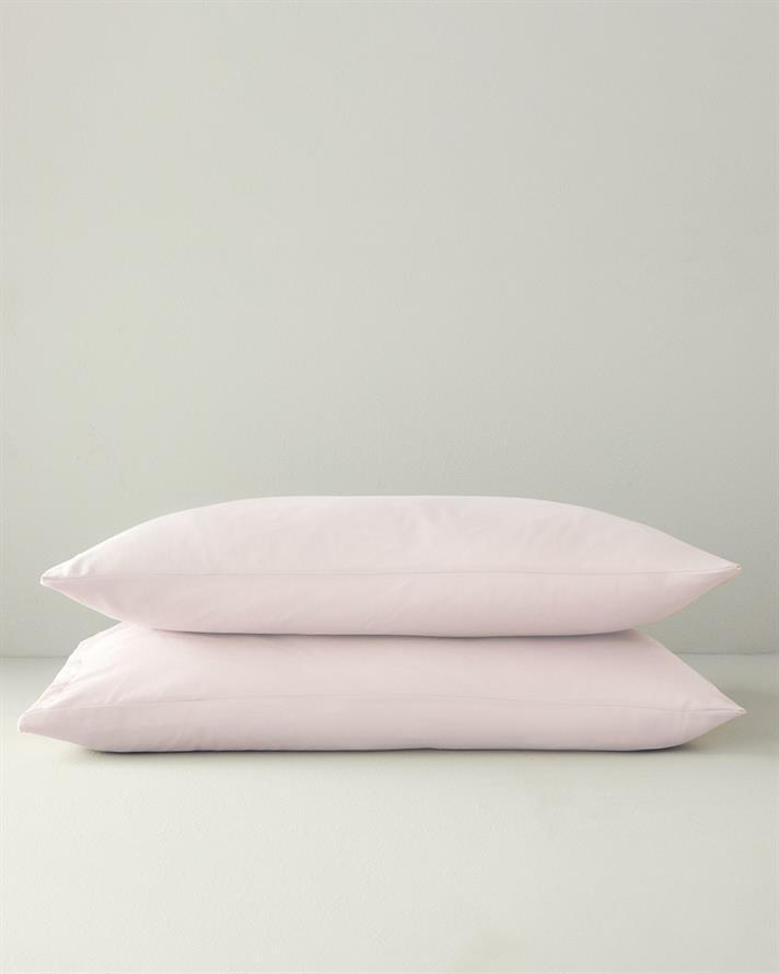 Pure Pamuklu 2li Yastık Kılıfı 50x70 cm Toz Pembe