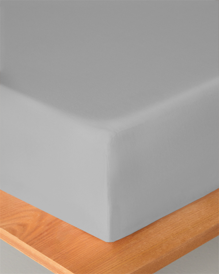 Pure Pamuklu Tek Kişilik Lastikli Çarşaf 100x200 cm Çakıl Taşı