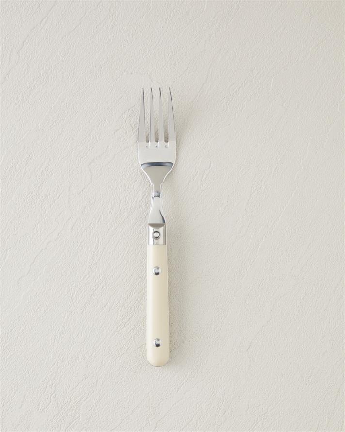 Pure Paslanmaz Çelik Çatal Kaşık Bıçak Takımı 18 Parça 6 Kişilik Krem