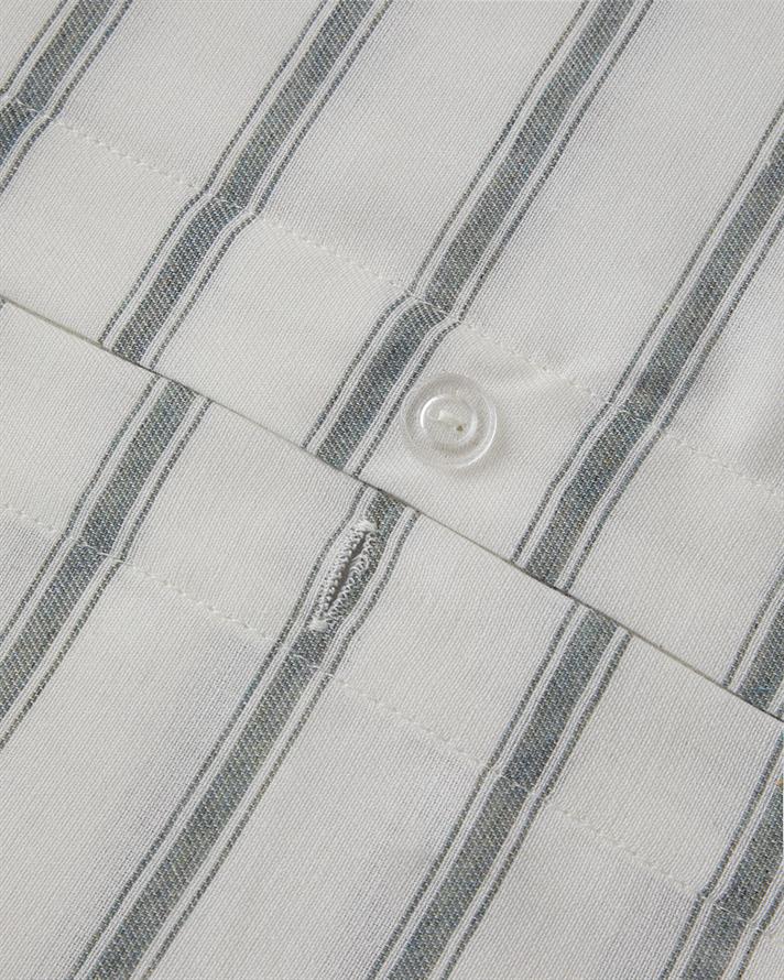 Pure Stripe İpliği Boyalı Çift Kişilik Nevresim Takımı 200x220 cm Yeşil