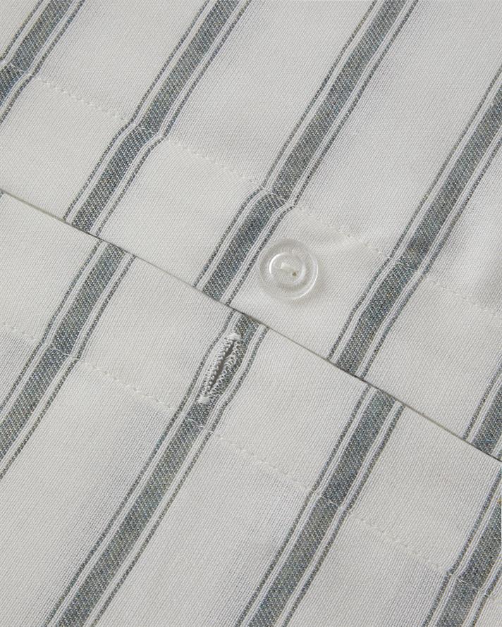 Pure Stripe İpliği Boyalı Tek Kişilik Nevresim Takımı 160x220 cm Yeşil