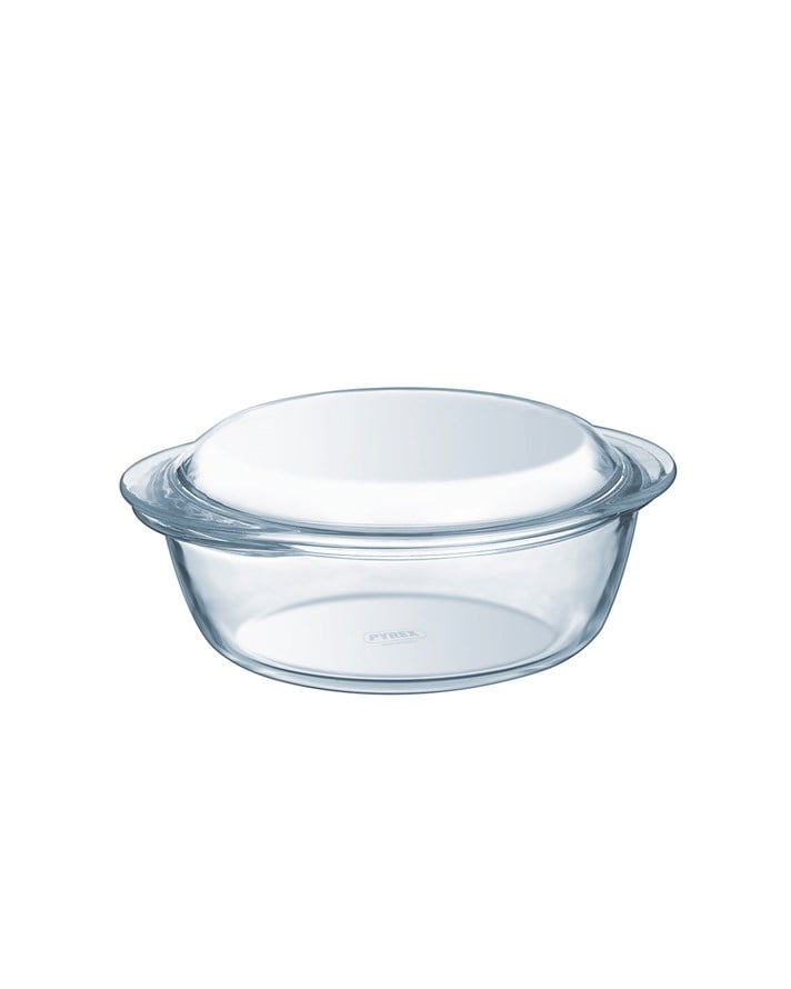 Pyrex Classic Cam Yuvarlak Fırın Kabı 2,1L Şeffaf
