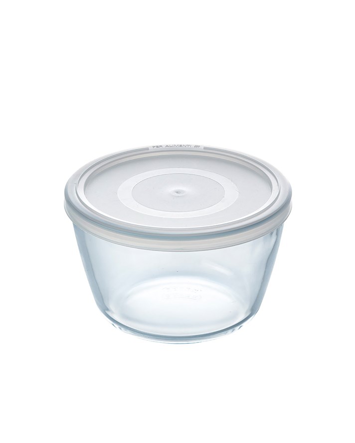 Pyrex Cook&Freeze Cam Yuvarlak Kapaklı Saklama Kabı 0,6 L Beyaz