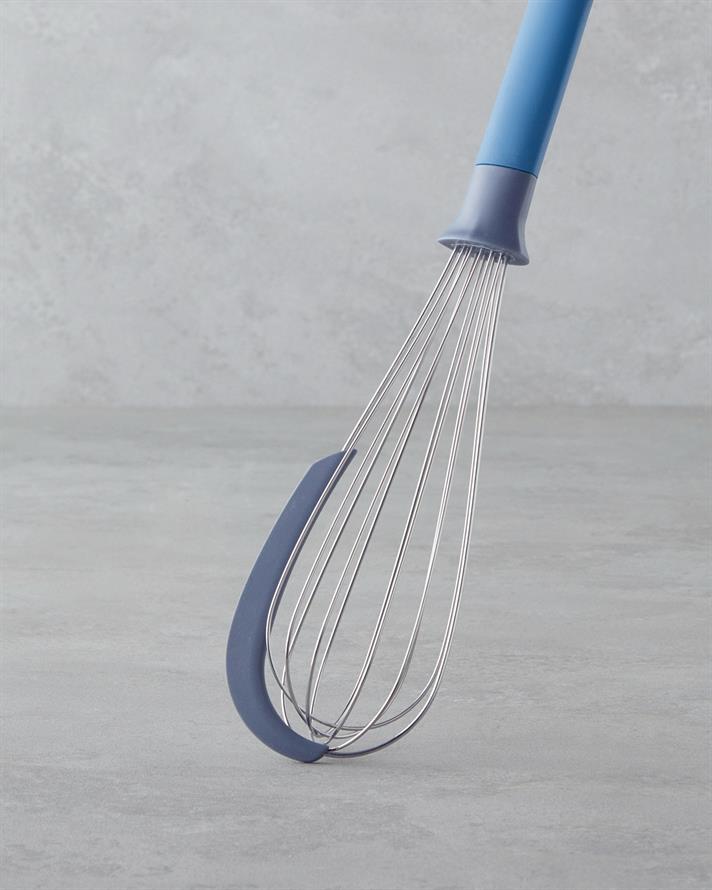 Rachelle Paslanmaz Çelik Çırpıcı 30 cm Mavi - Gri