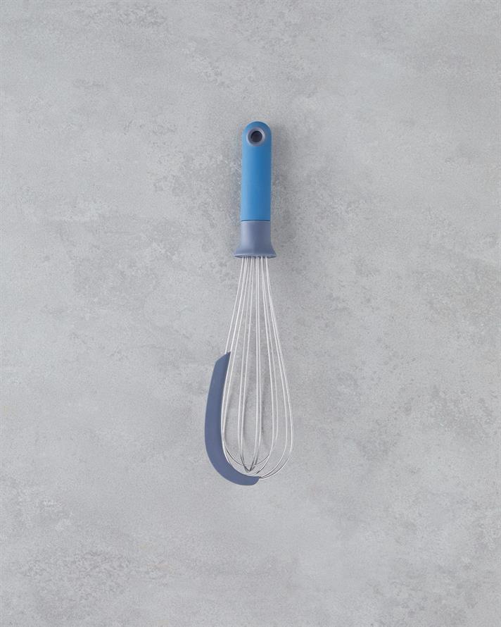 Rachelle Paslanmaz Çelik Çırpıcı 30 cm Mavi - Gri