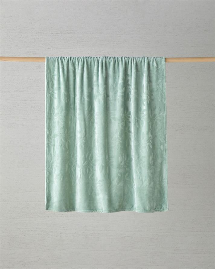 Ramona Jakarlı Pelüş Tv Battaniye 120x160 cm Adaçayı