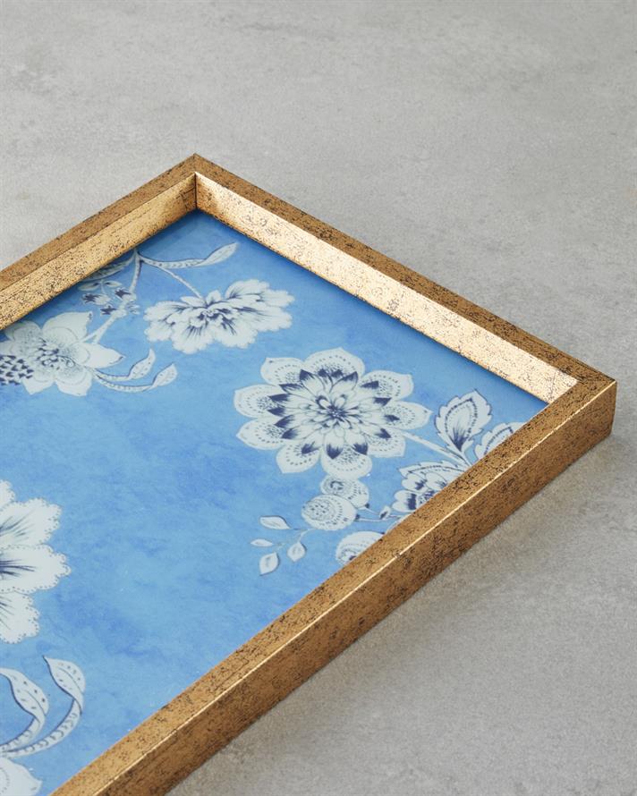 Rasphberry Dekoratif Tepsi 16x26 cm Mavi