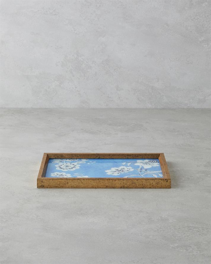 Rasphberry Dekoratif Tepsi 16x26 cm Mavi