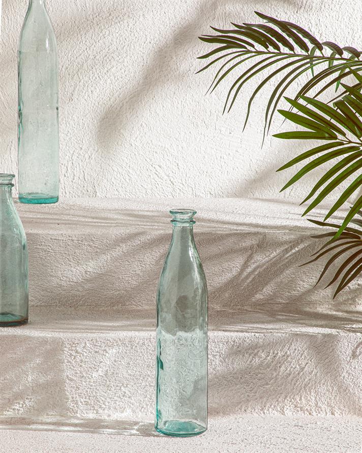 Recycled Bottle Cam Vazo Yeşil