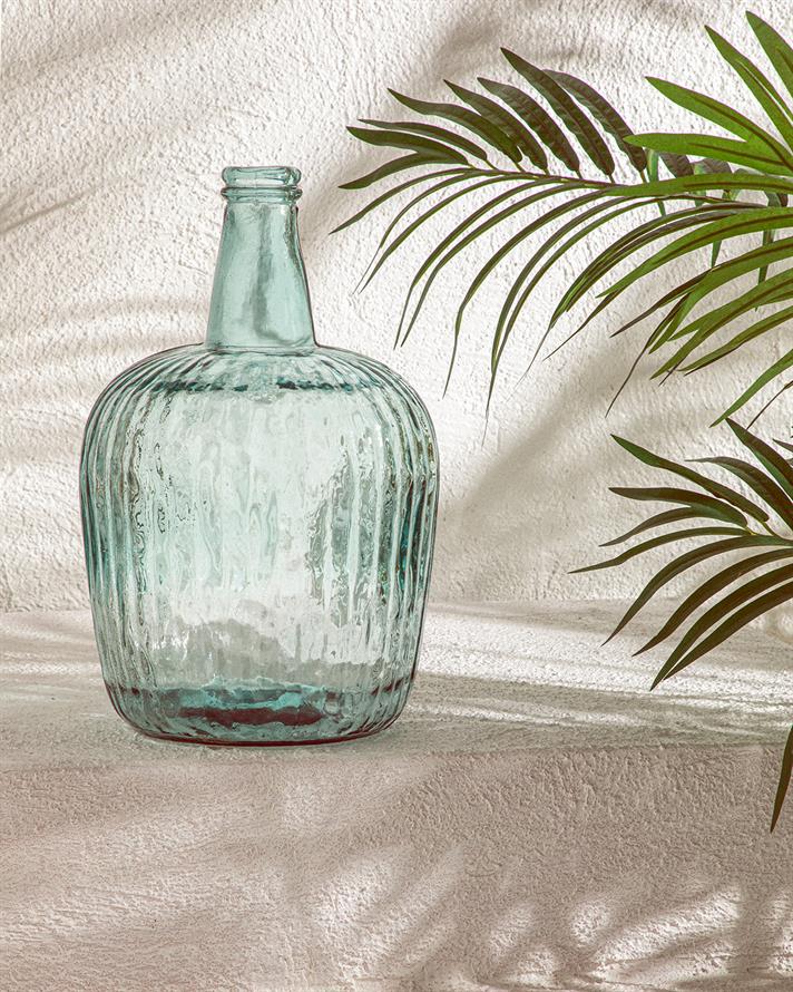 Recycled Demijohn Cam Vazo Yeşil