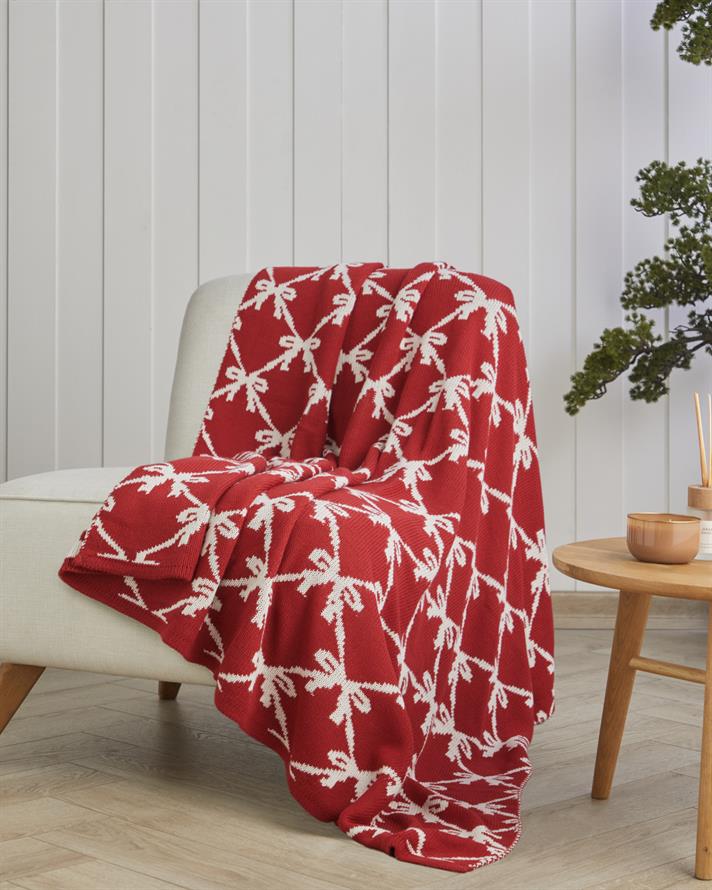 Red Year Koltuk Şalı 130x170 cm Kırmızı