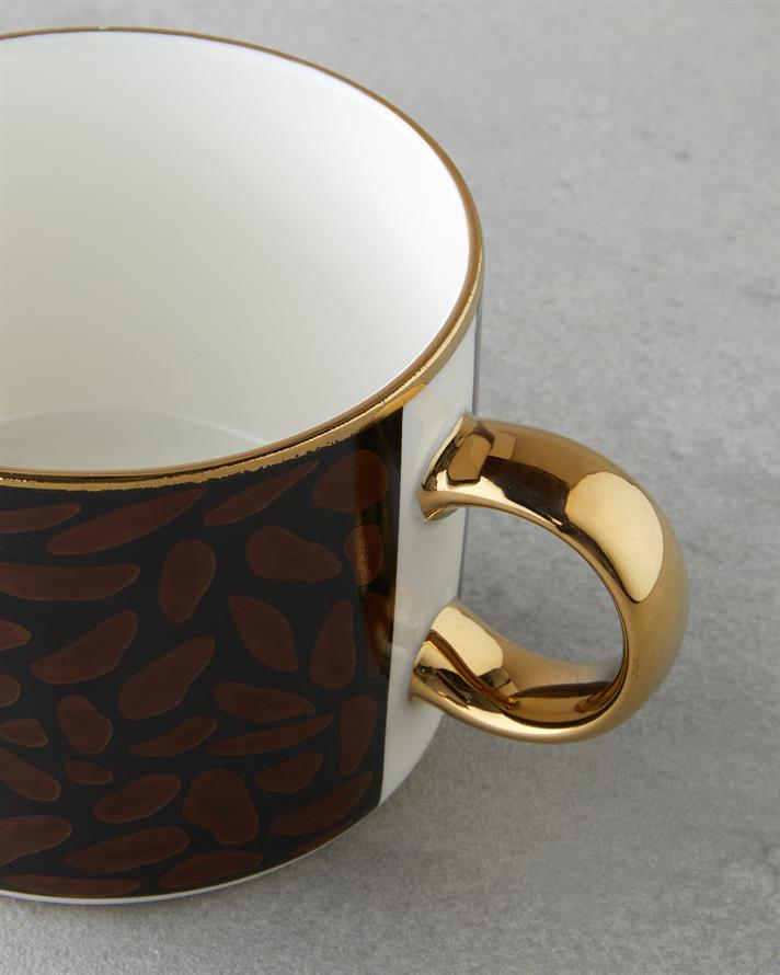 Redstone New Bone China Kupa 345 ml Kahverengi-Gold