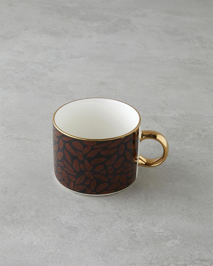 Redstone New Bone China Kupa 345 ml Kahverengi-Gold