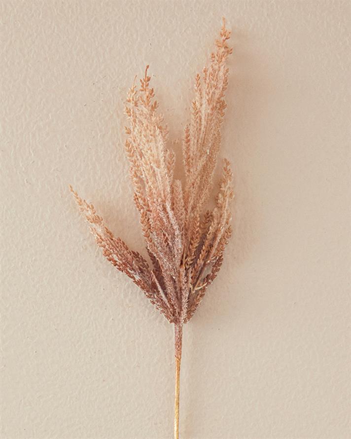 Reed Grass Bush Tek Dal Yapay Çiçek Gri