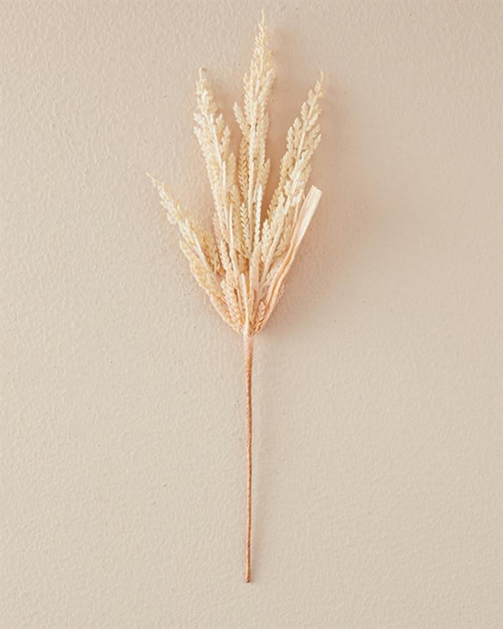Reed Grass Bush Tek Dal Yapay Çiçek Krem