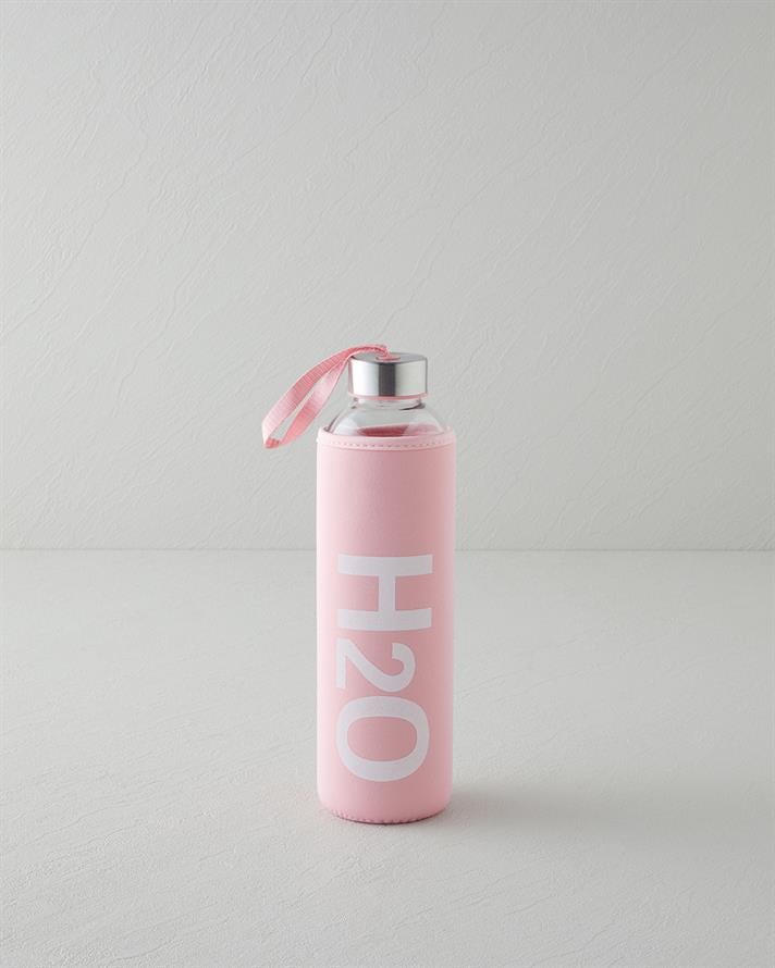 Refresh Bottle Cam Kılıflı Şişe 750 ml Pudra