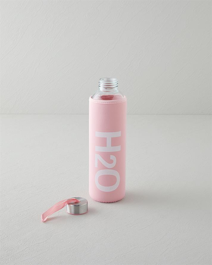 Refresh Bottle Cam Kılıflı Şişe 750 ml Pudra