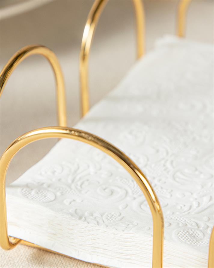 Regent Metal Peçetelik 18x18 cm Gold