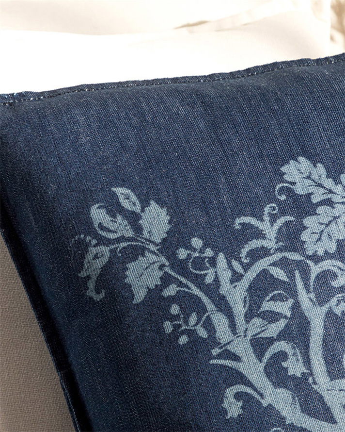 Reindeer Denim Kırlent Kılıfı İndigo