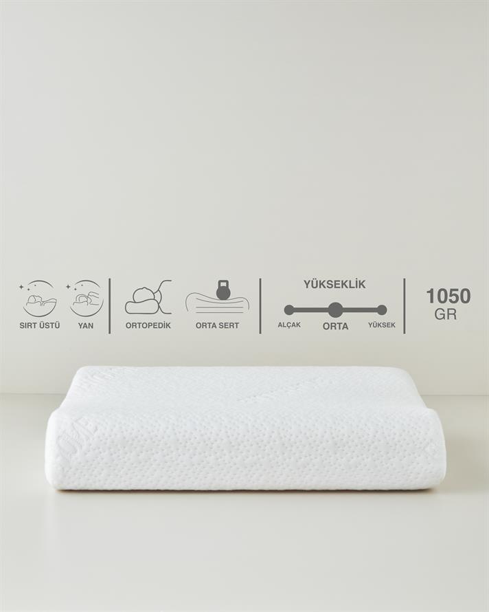 Relax Visco Yastık 55x35x12 cm Ekru